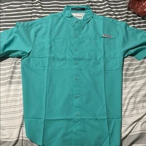 Columbia Turquoise Men's Shirt